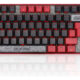 Teclado Redragon World of Warcraft Horda Preto e Vermelho Switch Blizzard LED