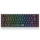 TECLADO MECANICO GAMER REDRAGON RYZE PRO RGB PRETO SWITCH MARROM S/FIO